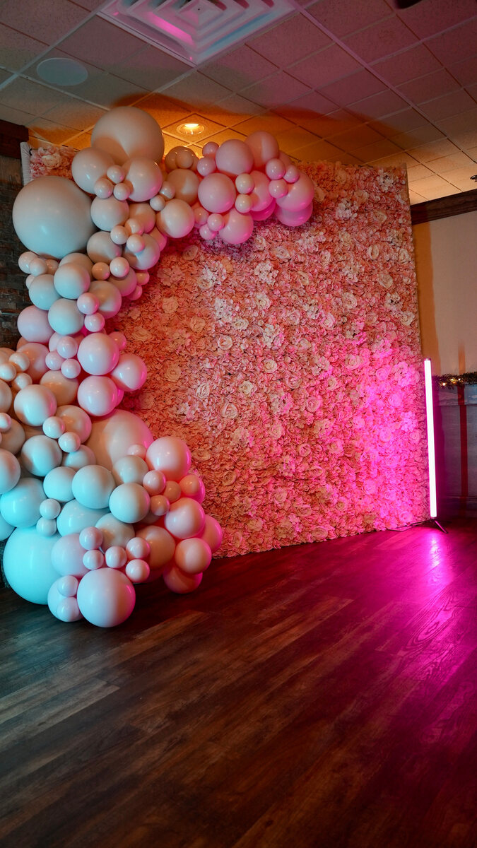 Light Pink Flower Wall
